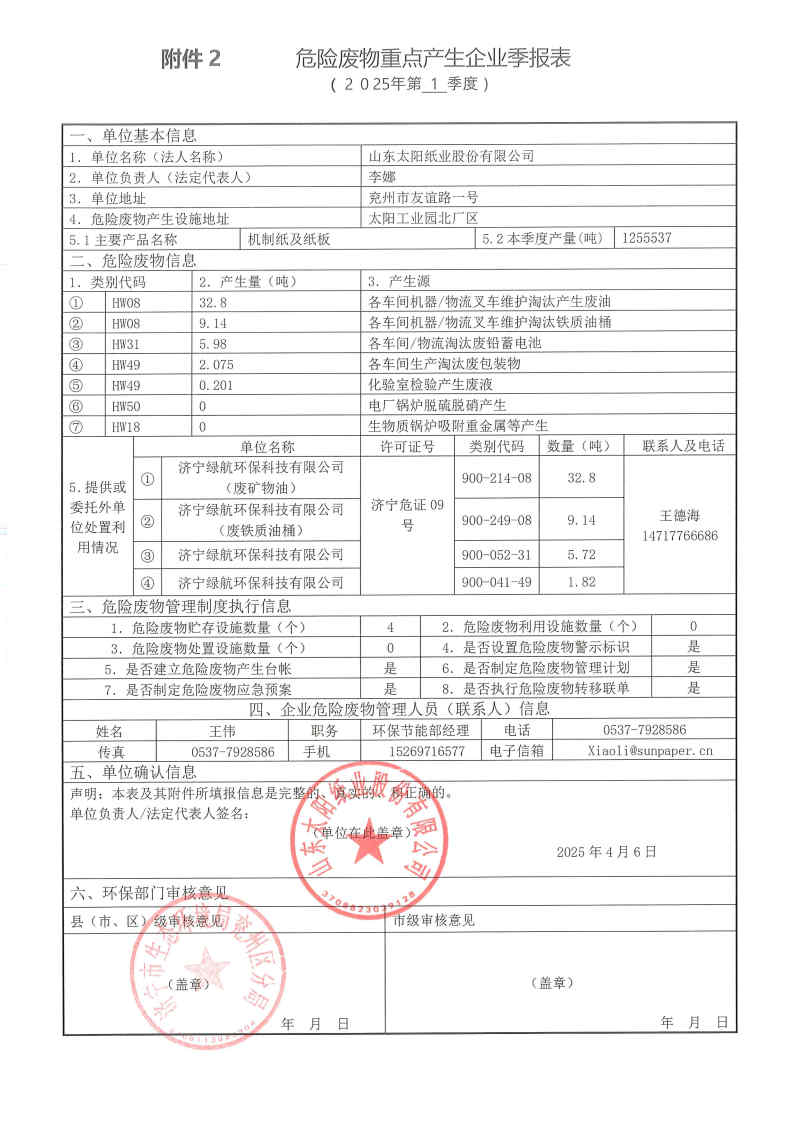 2025年凯发官网k8危险废物第一季度报表.jpg