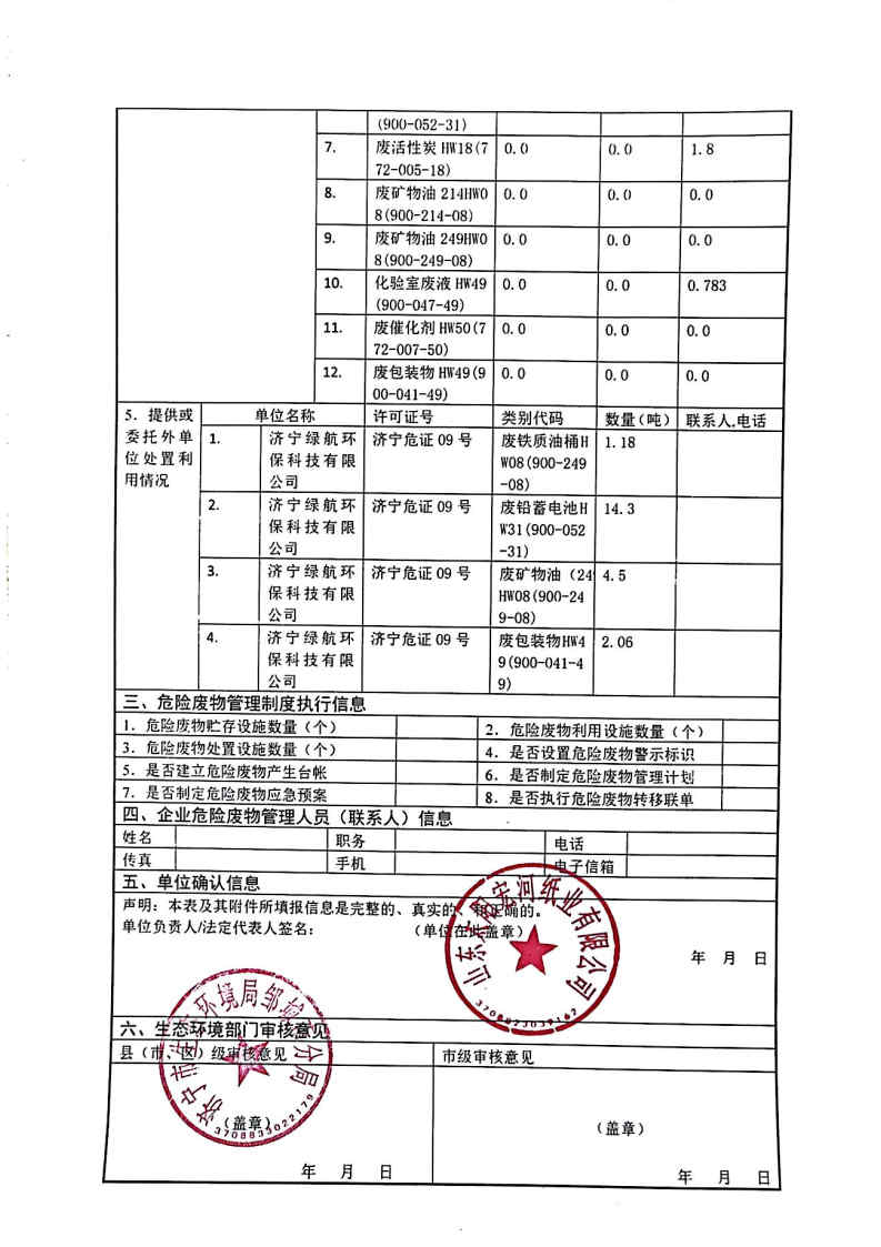2025年凯发官网k8宏河纸业危险废物第二季度报表_Page2.jpg